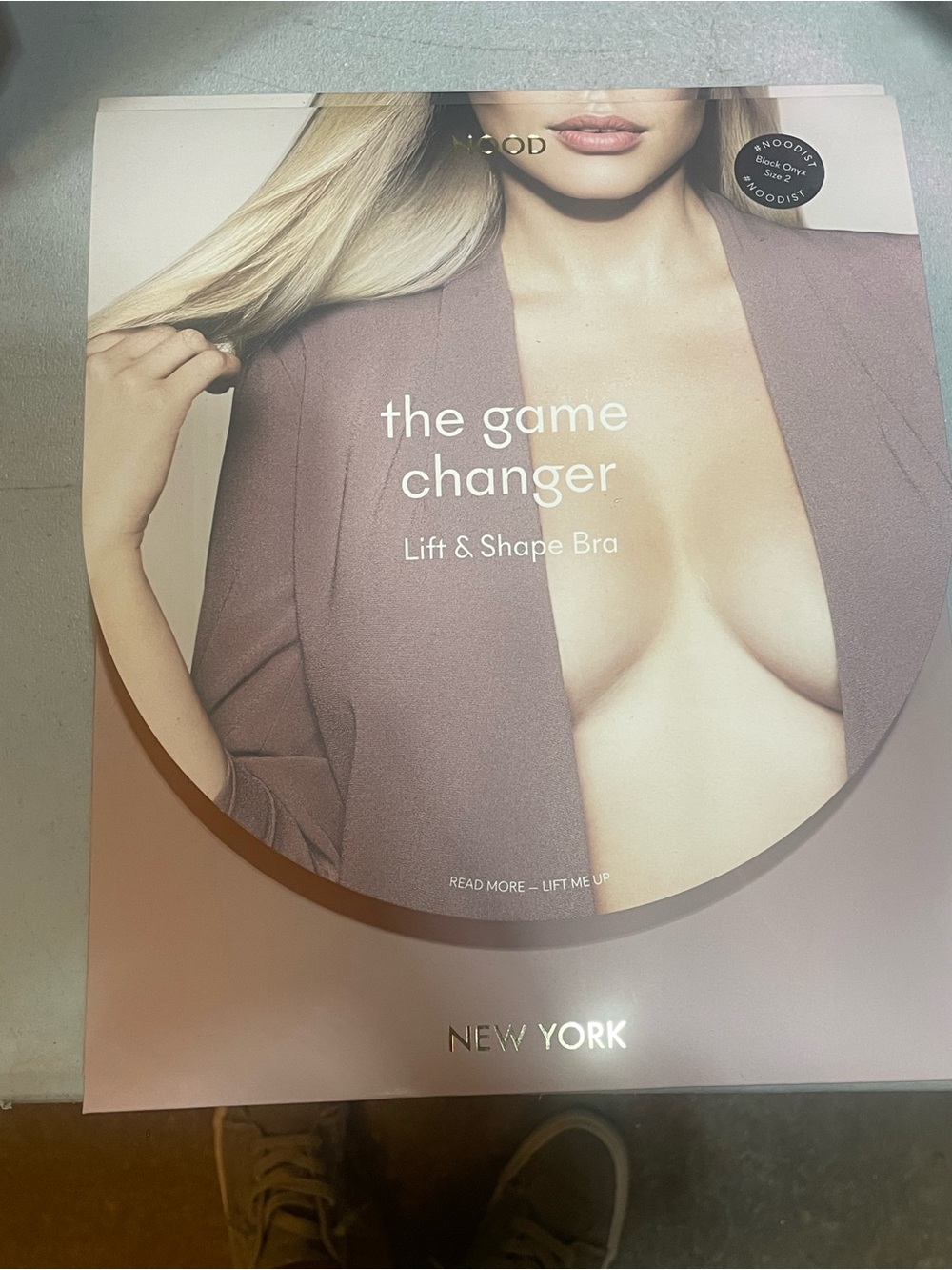 New NoodThe Game Changer Lift & Shape Bra - black onyx size 2